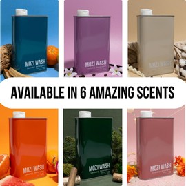 Mozi Wash Luxury Scented Laundry Detergent, Ultra Concentrated 50+ Loads of Natural Laundry Detergent Liquid:_Desert Poppy