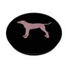 Rose Color Dog Silhouette German Shorthaired Pointer