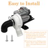 [2025 Upgraded]W10536347 Washer Drain Pump Assembly, Exact for Whirl.pool Cabrio,