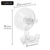 Linkidea 3 Pack Shaver Holder for Shower, Wall Mounted Suction