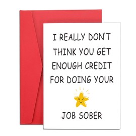 Funny Cards for Him Her with Envelopes, Boss Valentines Day Card, Valentines Day Gifts for Bosses, Retirement Cards for Women Men, Coworker Supervisor Manager Card for Men Women, Just Because Card