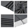 SWAT PANY Ladies Scarf Grey Pashmina Shawls and Wraps Winter