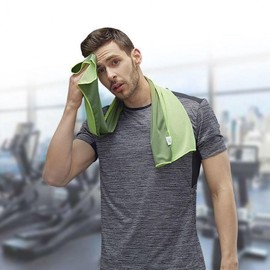 Cooling Sports Towel for Summer Cooling Scarf Green 15ea