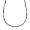 Cream Dot Stainless Steel Necklace, Hypoallergenic, Surgical Stainless Steel, Women's,