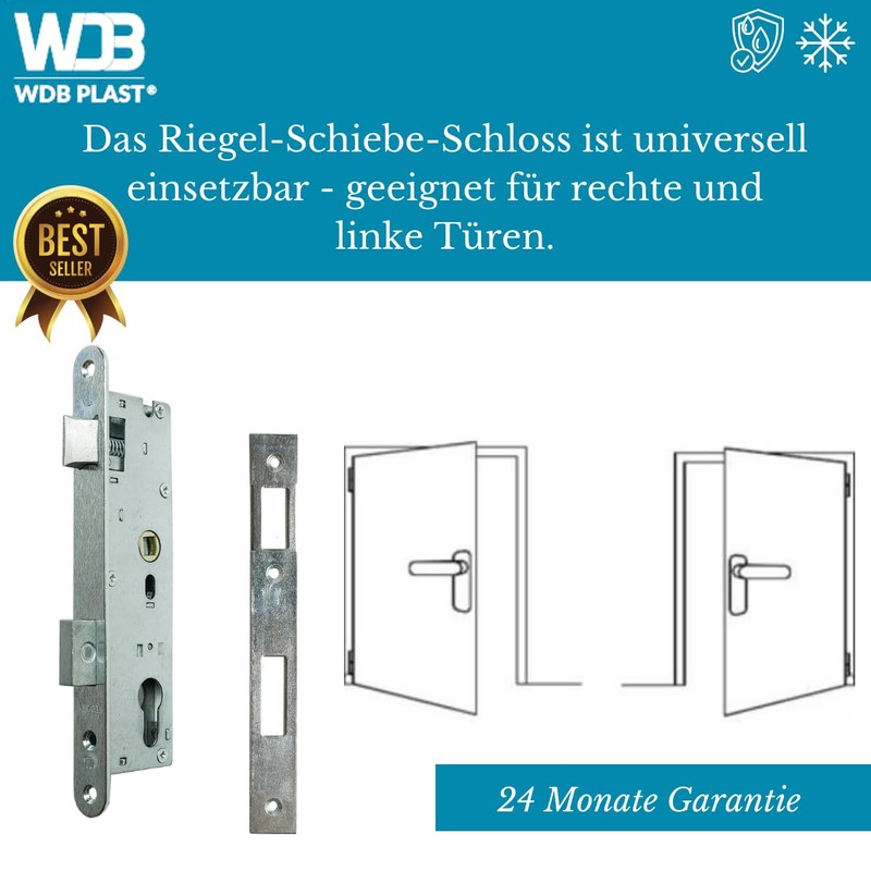 WBD - Lock Insert - Mortice Lock with Latch and