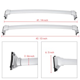 ROADFAR Roof Rack Cross Bars Fit for Honda CR-V 2017-201,Aluminum Luggage Cross bar Cargo Rooftop Ski Kayak Bike Snowboard-Fits Side Rails Models ONLY