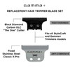 GAMMA+ Replacement Fixed Classic X-Pro Blade Stainless Steel with Black