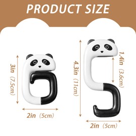 BloomExcellent 2Pcs Portable Convenient Schoolbag Hook Non-Slip Foldable Ladies Bag Hook Unqiue Purse Holder Instant Bag Hook Table Purse Hanger for Handbag Wallet Holder