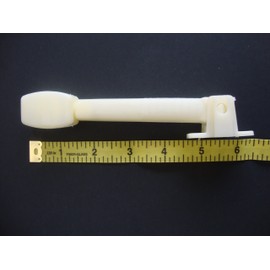 Spring Loaded Cord TENSIONERs for Cord Loops and Draperies / Vertical Blinds, Ivory (4), by Amazing Drapery Hardware