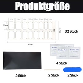 Pack of 40 Transparent Nail Foil Set, Soft Gel Press On Nails, Short Press On Nails, French Nail Foil, Hardening, Starter Set, for Home Nail Art and Professional Use