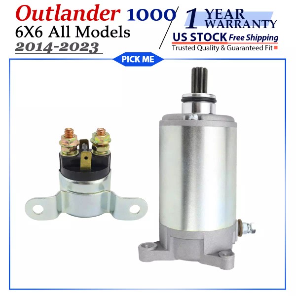 Motorsupermarkets Starter for Can-Am Bombardier Outlander 1000 6X6 All Models