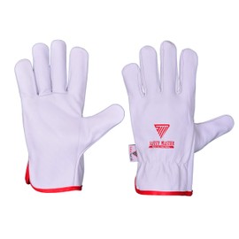 SAFETY MASTER Soft Goat-skin Leather Unisex Tig Drivers Gloves. General Purpose Utility, Lorry Driver, Warehouse and Gardening Gloves. M,L,XL (X-Large)
