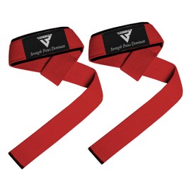 Beast AT Least Weight Lifting Straps,Powerlifting Deadlifting, Anti Slip 60CM Hand Bar Grip, 5MM Neoprene Wrist Support, Heavy Duty Weightlifting Bodybuilding Workout (Red)