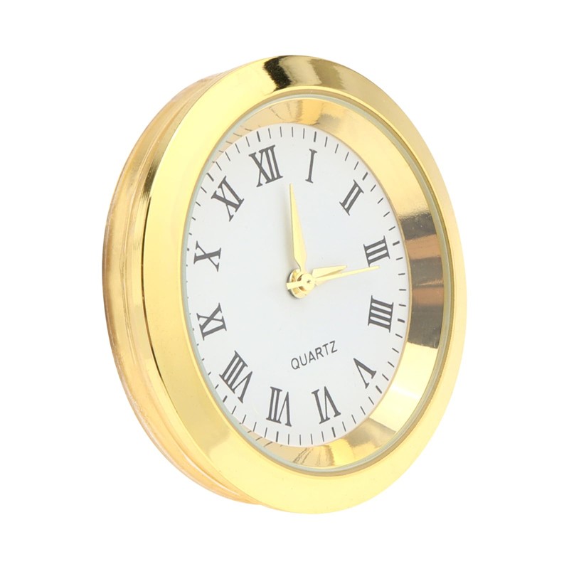 MovFlax 1-1/2 Inch (37 mm) Round mini Quartz Clock Insert