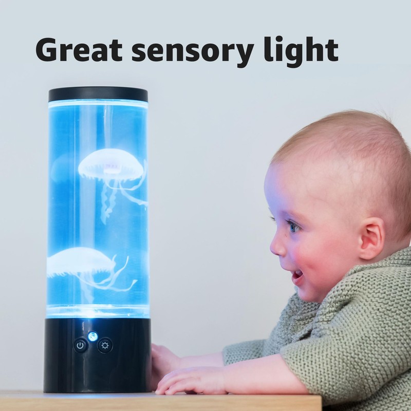 Bluecaps Jelly Fish Lava Lamp Aquarium Sensory Lamp for All