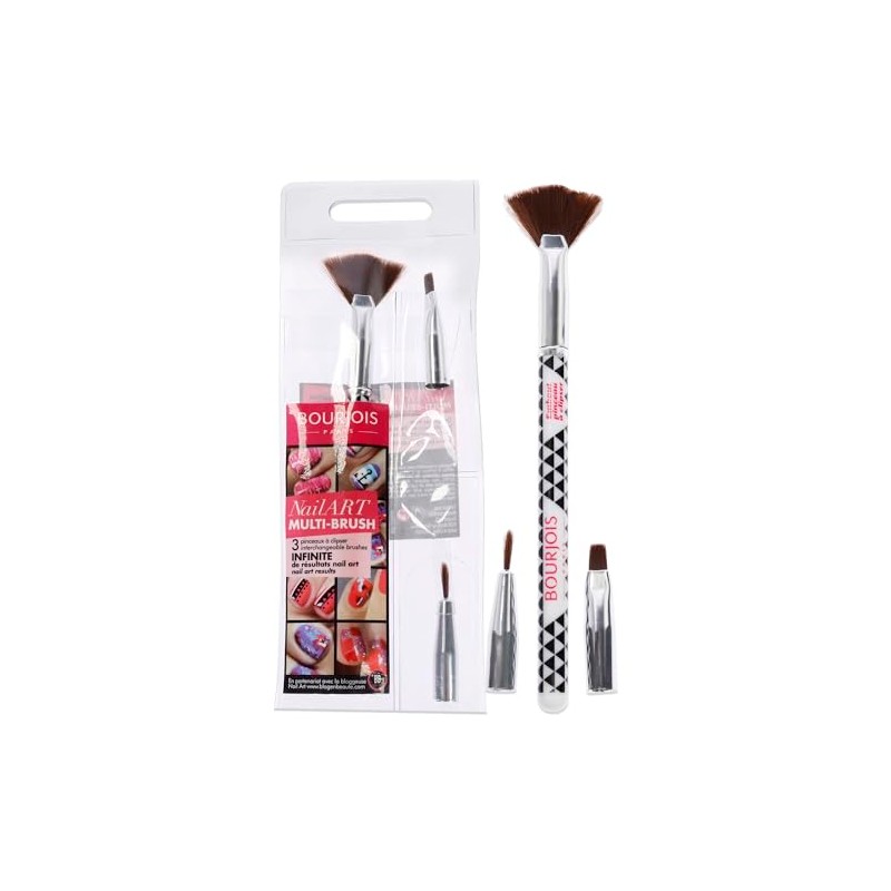 Bourjois Multi-Brush Nail Art Set For Women 3 Pc Fan