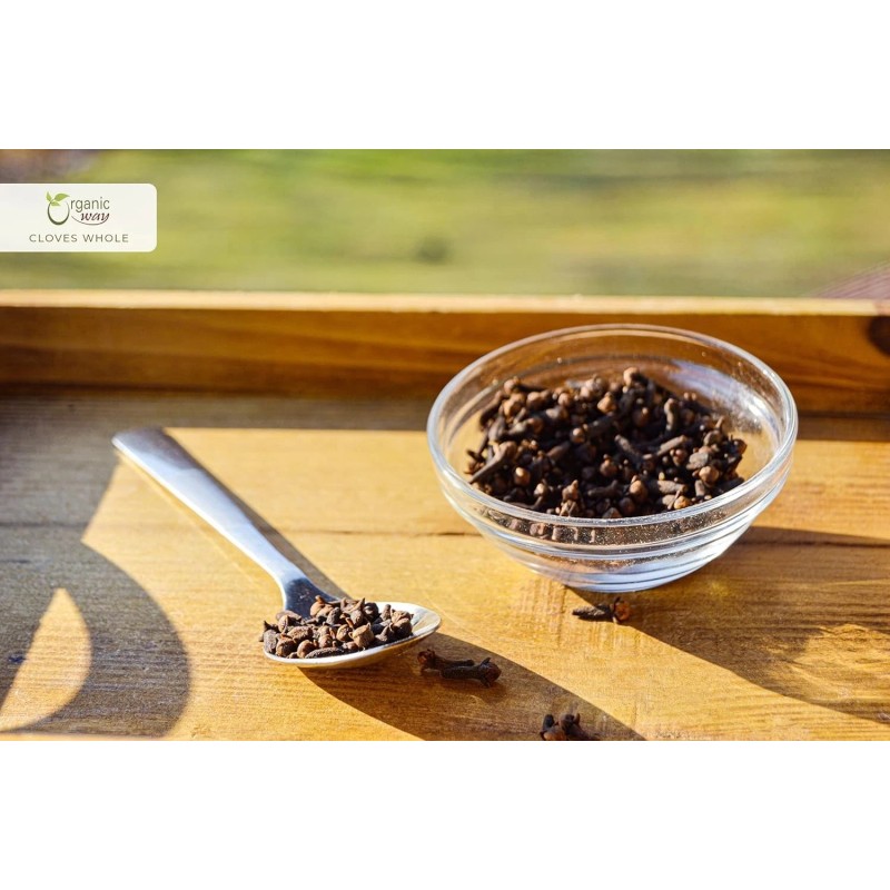 Organic Way Hand Selected Cloves Whole Non GMO & Gluten