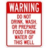 Do Not Drink Wash Or Prepare Food from Water of