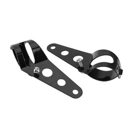 Mdurian Universal Motorcycle Headlight Mount Bracket 31 mm - 39 mm Black