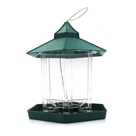 SEICOSY Bird Feeders Squirrel Feeder Gazebo Wild Bird Feeder Waterproof- Outdoor Hanging Perfect for Garden Decoration and Bird Watching for Bird Lover and Kids