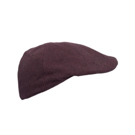 WALKER AND HAWKES - Wool 6-Panel Barney Duckbill Cap - Maroon - S (57cm)