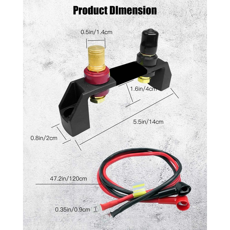 Battery Jump Post, Remote Battery Terminals Fit for Can Am