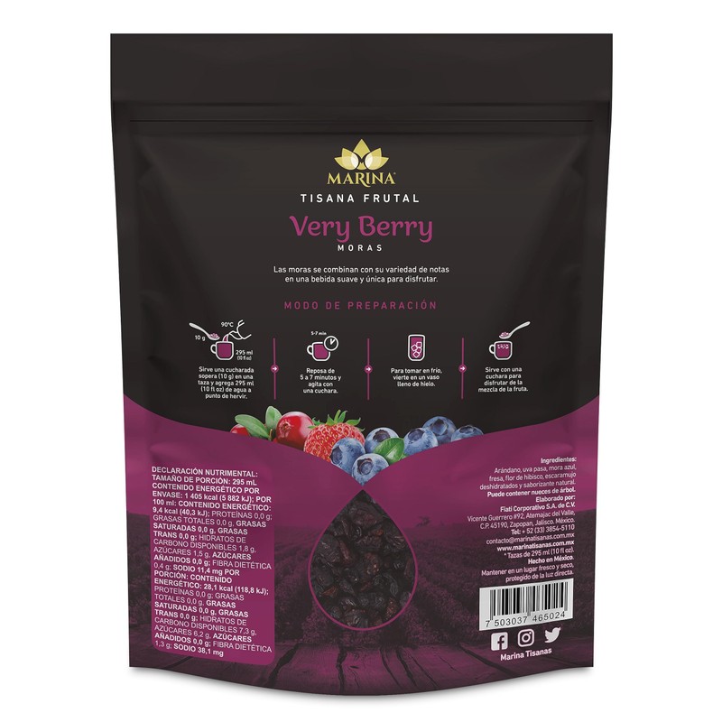 Marina Tisanas | Very Berry de 500g | Infusión de