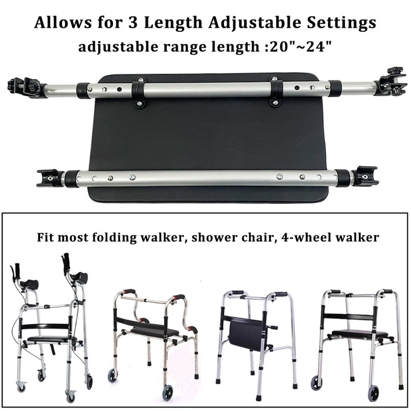 Walker Rest Seat for Attachable Seat Folding Walker, Maximum Weight