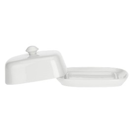 la Porcellana "Terrine Butterdose Geschenk-Box, weiß, 14 x 11 cm