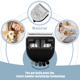 colorski 2PCS Adjustable 5 in 1 Replacement Blades Compatible with Wahl Bravura Clipper Chromado，Creativa，Figura Dog Clippers for Dogs Grooming (5in1/2Pack)