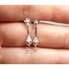 Sterling Silver Giraffe Earrings with Hanging Movement Gift