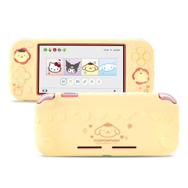 Kuitmor Protective Case for Switch Lite,Kawaii Switch Cover Case,Anti-Scratch Soft Silicone Protective Shell for Switch Lite 2019 with 2 Thumb Grip Caps - BDG
