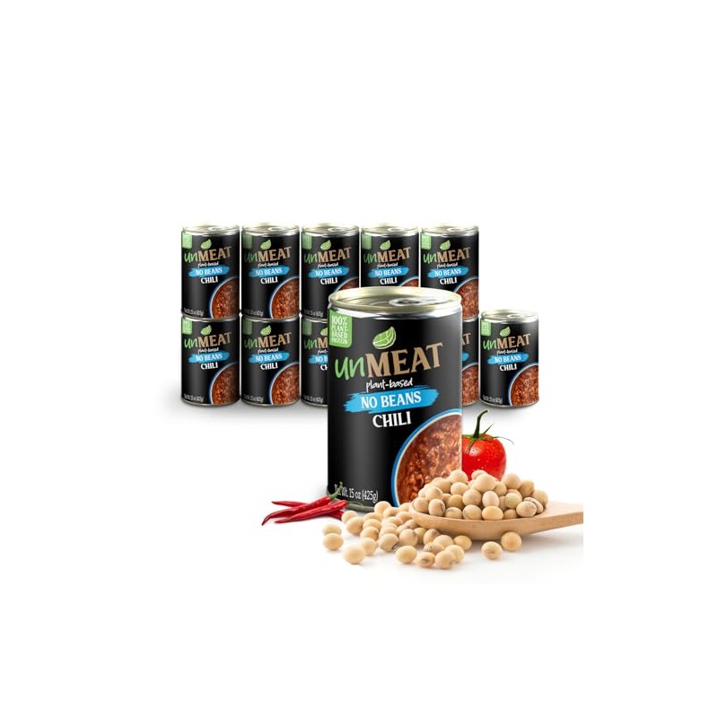 unMEAT CHILI NO BEANS, 15 Ounce (Pack of 12)