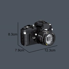 Technik Creative Digital Camera Building Blocks Kit, 627 Pieces SLR Camera Building Blocks Toy, Retro Digital Camera Building Blocks Model Kit (00844)