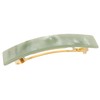France Luxe Classic Rectangle Barrette - Nacro Pistachio