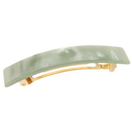 France Luxe Classic Rectangle Barrette - Nacro Pistachio
