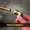 PROCURU 1-1/4 Inch PushFit 90 Elbow, Push-to-Connect Brass Plumbing Fitting