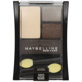 Maybelline New York Expert Wear Eyeshadow Quads, Stylish Smokes, 02q Natural Smokes, 0.17 Ounce