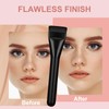 Flat Foundation Brush for Liquid Makeup,14CM Premium Fast Flawless Flat