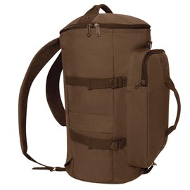 Rothco Convertible Canvas Duffle/Backpack - 19 Inches (Brown)