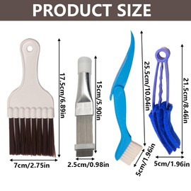 Glamifyr 4 x condenser comb, dryer cleaning brush, condenser comb, dryer, fin comb, dryer, dryer brush, cleaning condenser comb, dryer comb, cleaning brush, dryer, air conditioning
