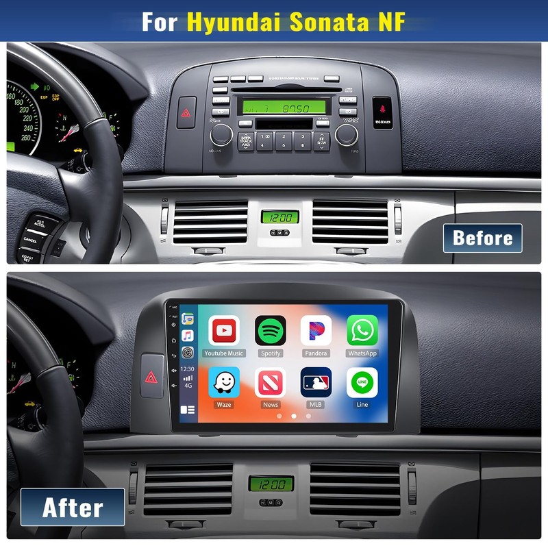 2+32G Android Car Stereo for Hyundai Sonata NF 2004-2008 with