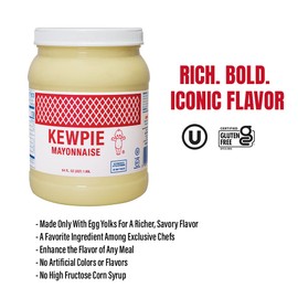 Kewpie Mayonnaise Bulk Bottle, 64 Ounce
