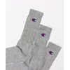 Champion Full Length Socks, 3 Pairs - heathered grey