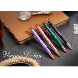 InnoBeta Hummingbird Gifts for Women & Hummingbird Lovers, Ballpoint Pen Set of 4, Lady Bug Gift for Birthday & Christmas