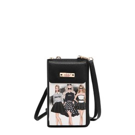 Nicole Lee NIKKY Phone Wallet Crossbody Bag with 6 Card Slots (TRIO)