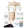 MIXC Wooden Raised Garden Bed with Legs, 48”L X 24”W,