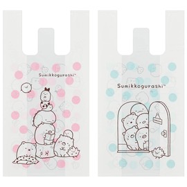 Skater RGBH2 Sumikko Gurashi Plastic Bags with Handles, Medium, 10 Pieces, 19.3 x 9.8 x 5.5 inches (49 x 25 x 14 cm)