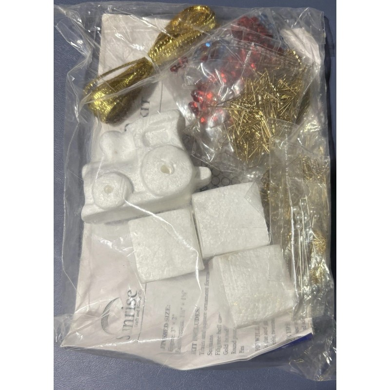 Herrschners Sunrise Sequin Kit Christmas Ornament Present Traditions ***RARE***