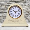 De Walden Boy’s 60th Birthday Gift Engraved Wooden Mantel Clock